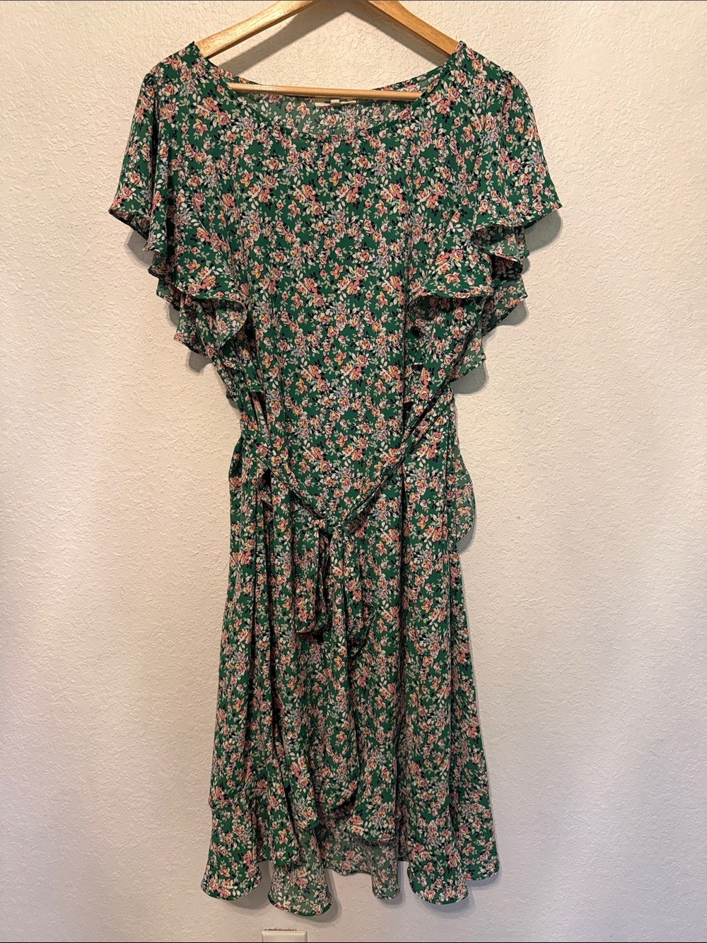 Perfect Max Studio floral ruffle dress 2X